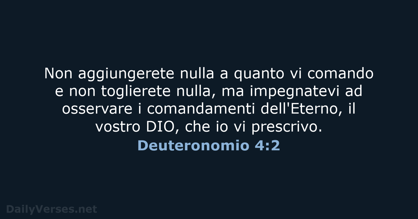 Deuteronomio 4:2 - LND
