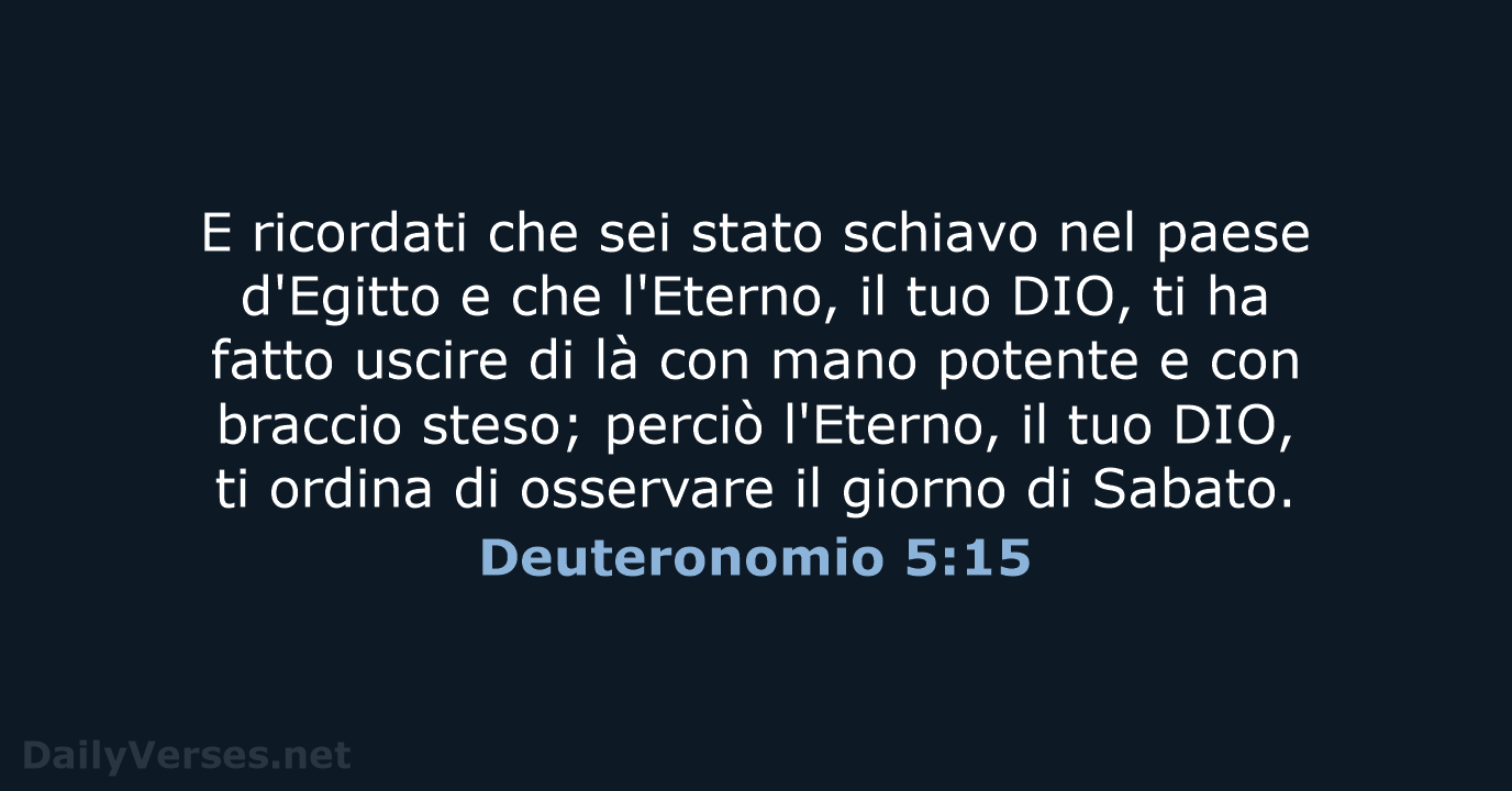 Deuteronomio 5:15 - LND