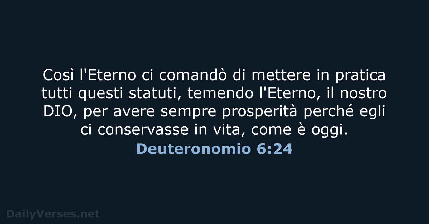 Deuteronomio 6:24 - LND