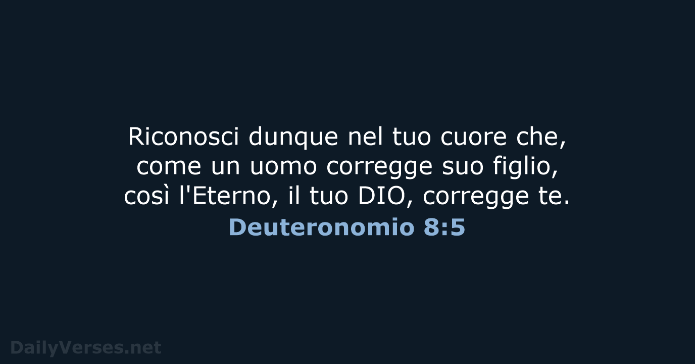 Deuteronomio 8:5 - LND