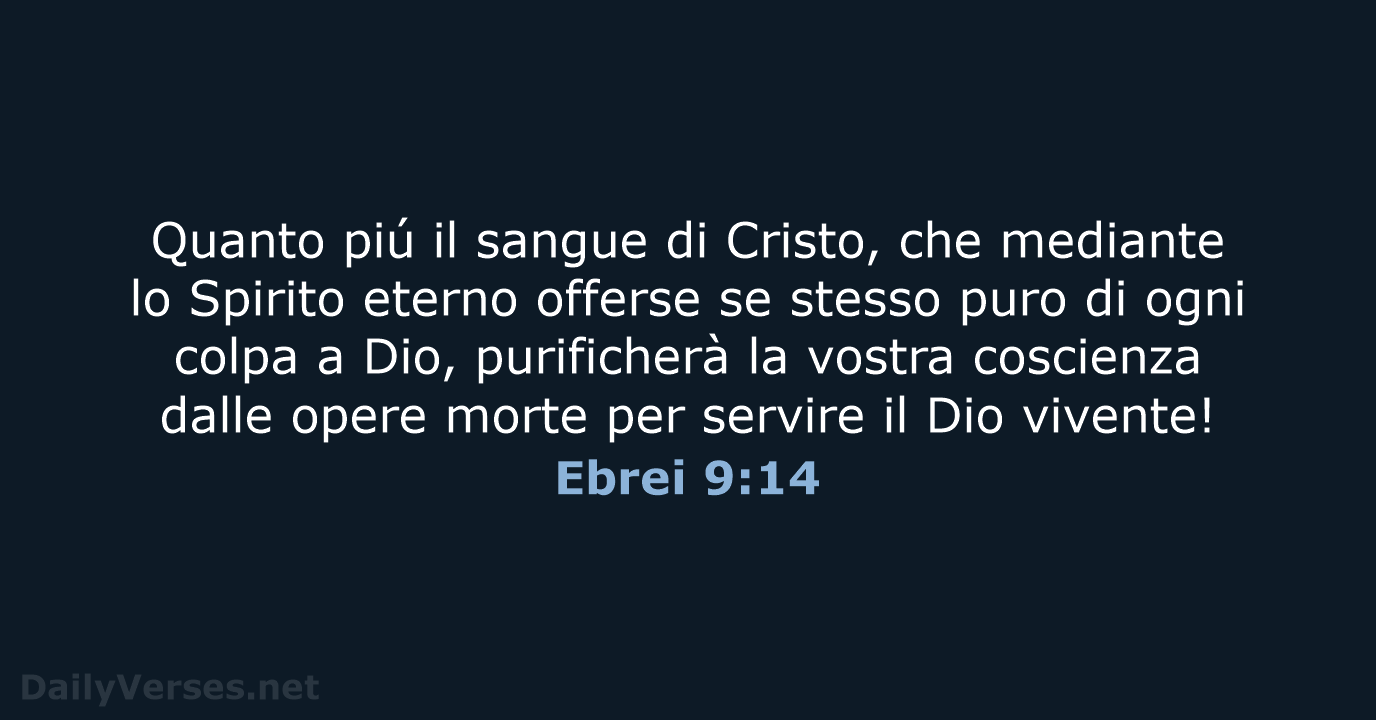 Ebrei 9:14 - LND
