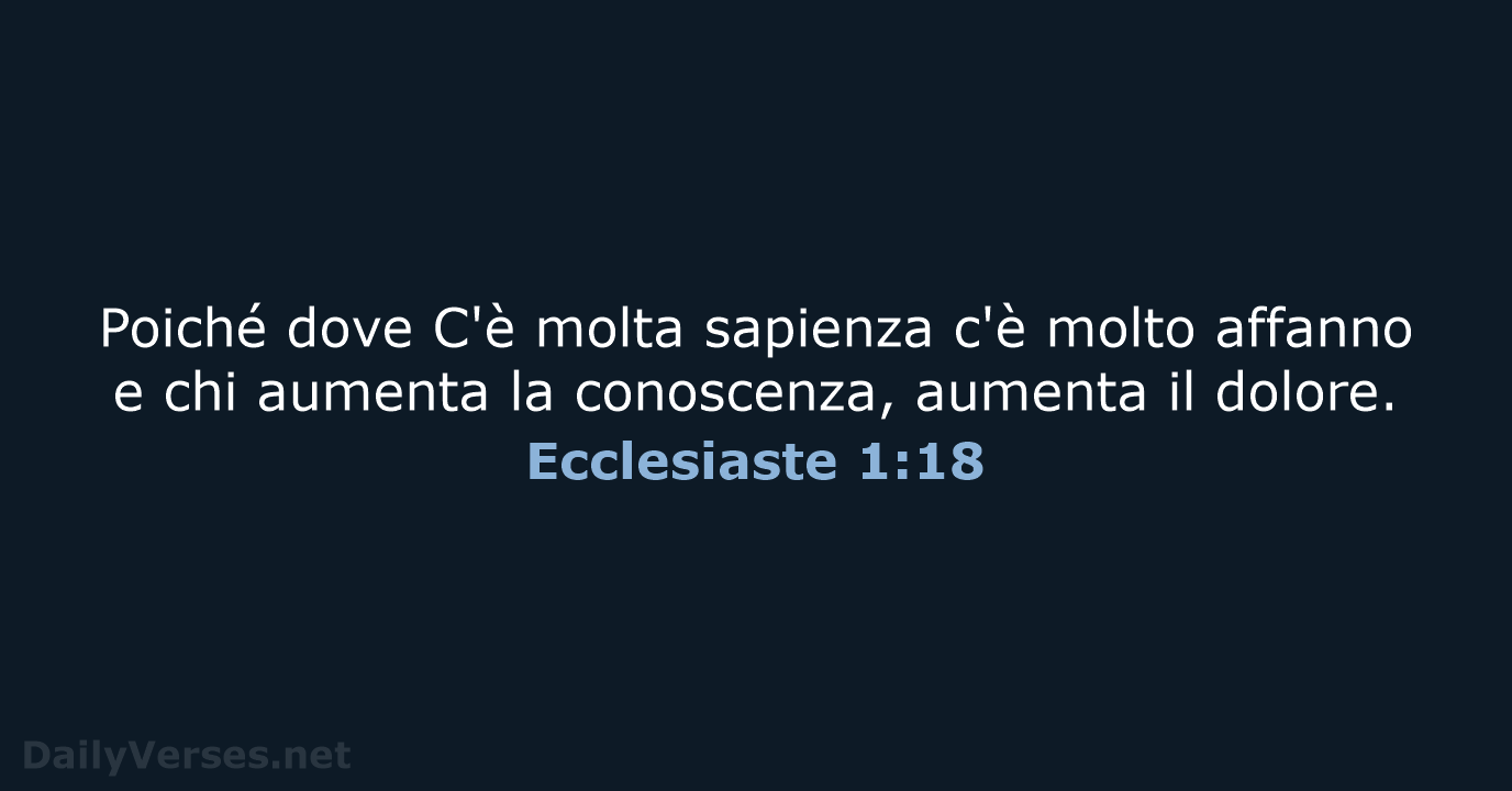Ecclesiaste 1:18 - LND