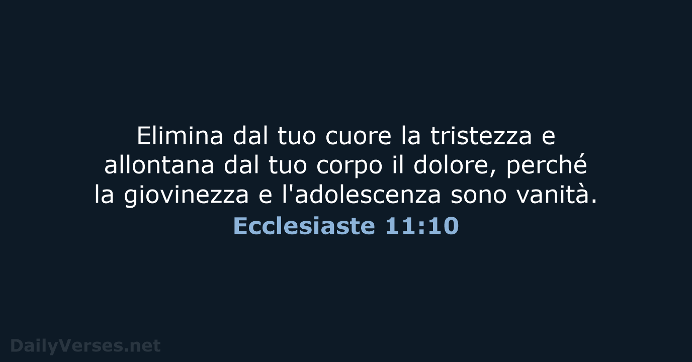 Ecclesiaste 11:10 - LND