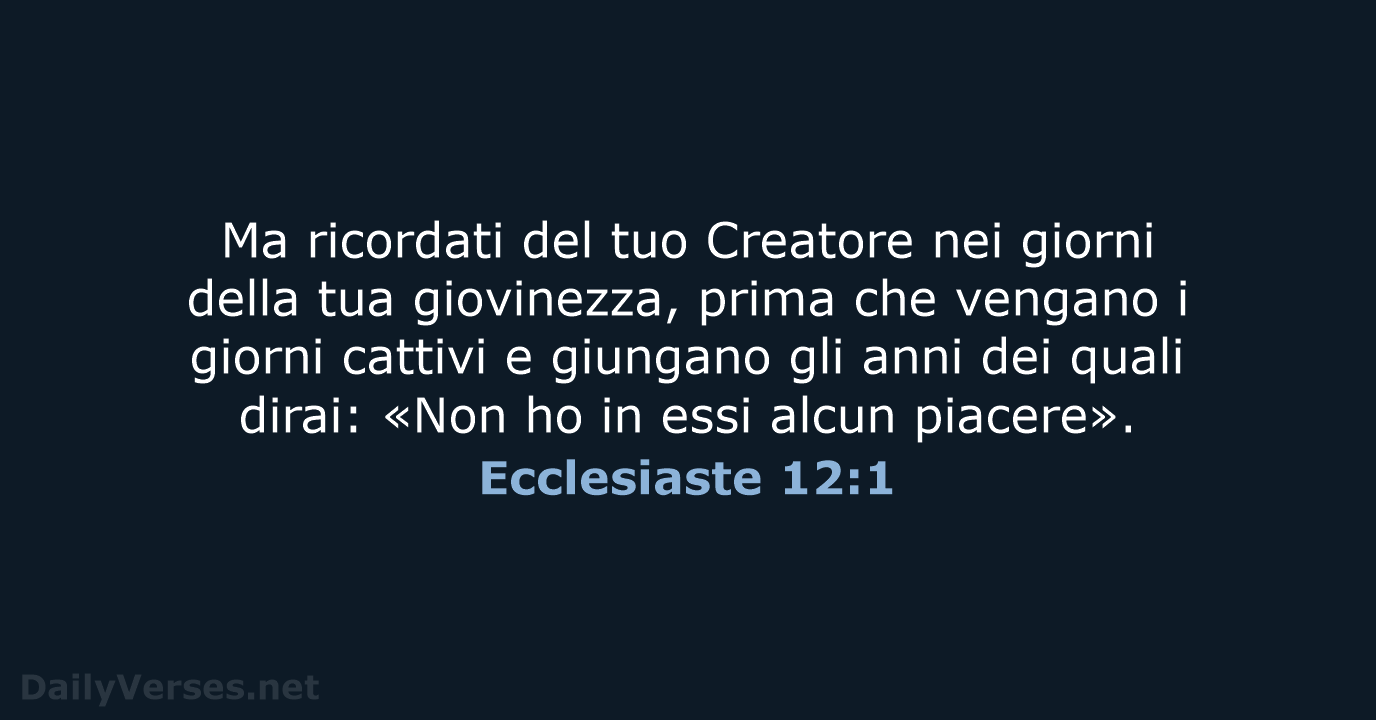 Ecclesiaste 12:1 - LND
