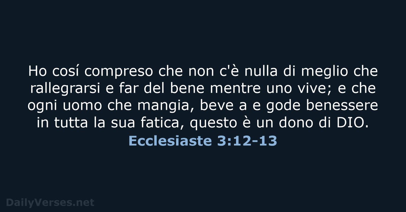 Ecclesiaste 3:12-13 - LND