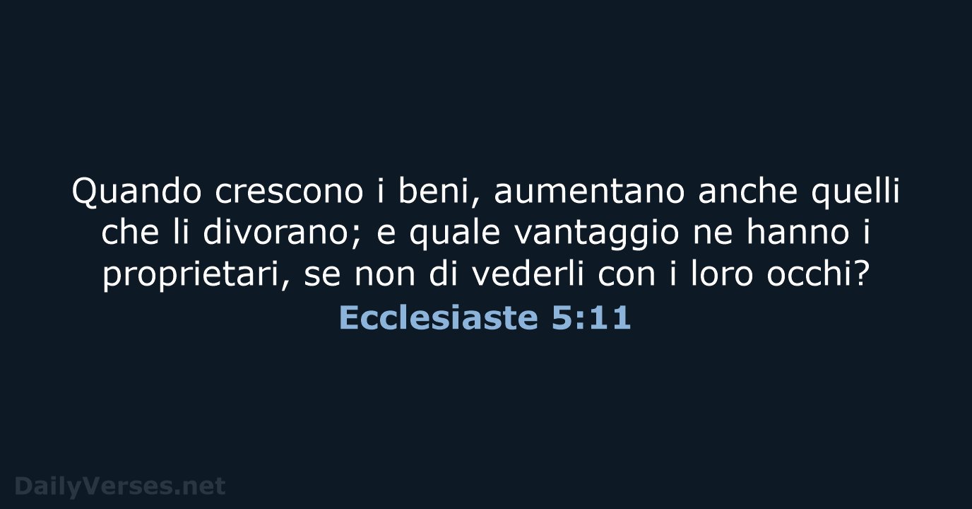 Ecclesiaste 5:11 - LND