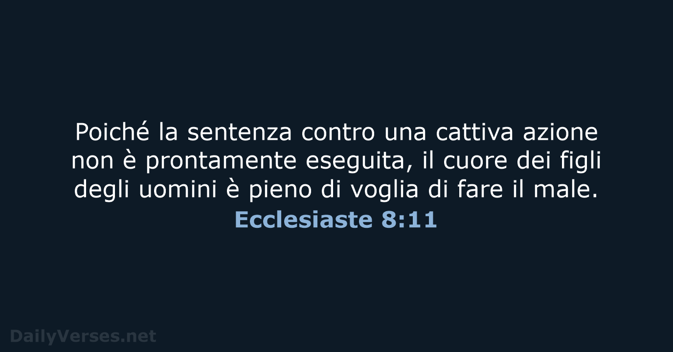 Ecclesiaste 8:11 - LND