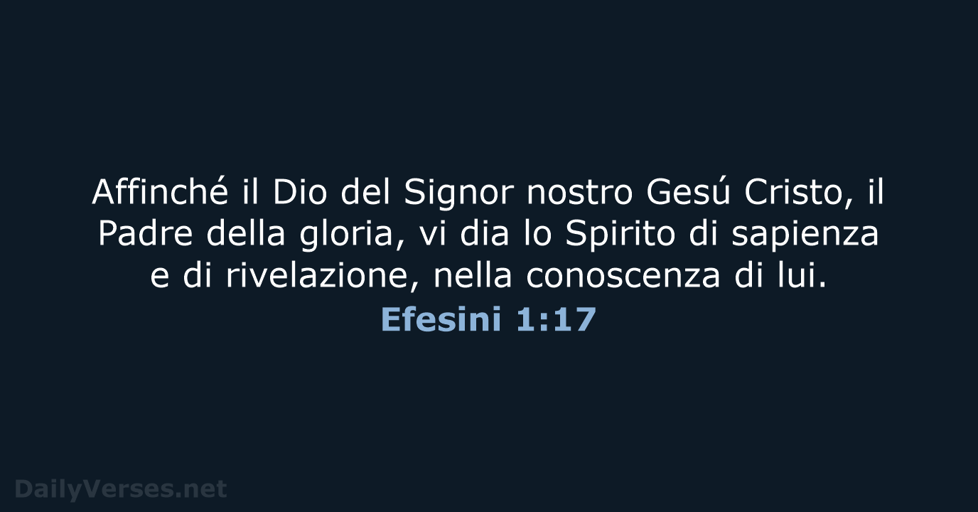 Efesini 1:17 - LND