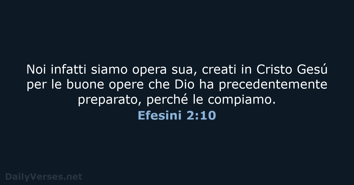 Efesini 2:10 - LND