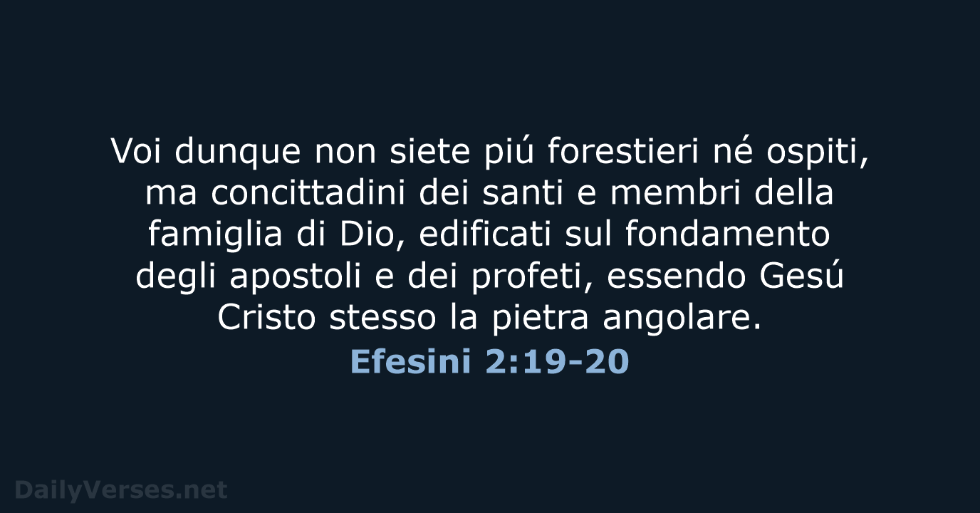 Efesini 2:19-20 - LND