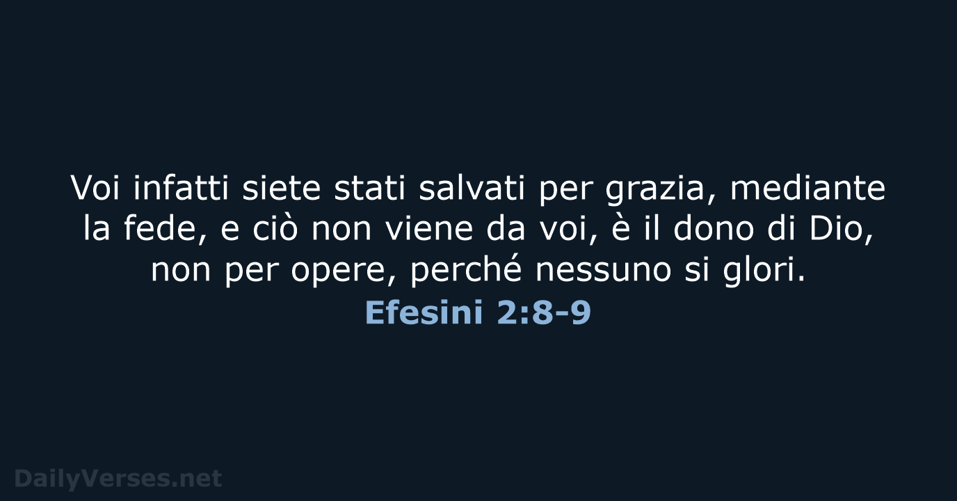 Efesini 2:8-9 - LND