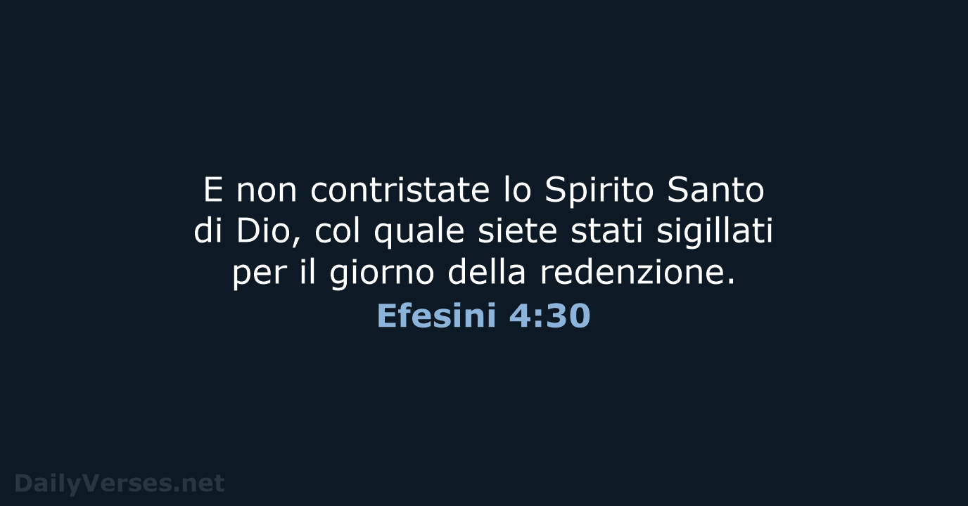 Efesini 4:30 - LND