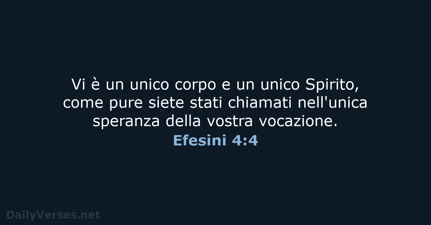 Efesini 4:4 - LND