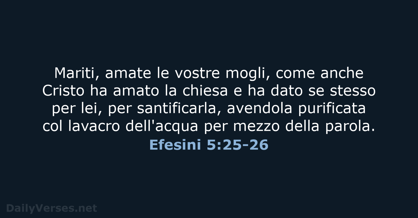 Efesini 5:25-26 - LND
