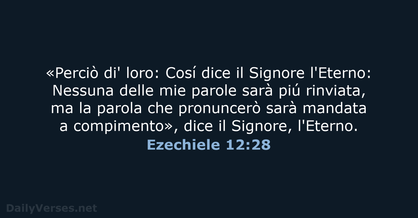 Ezechiele 12:28 - LND
