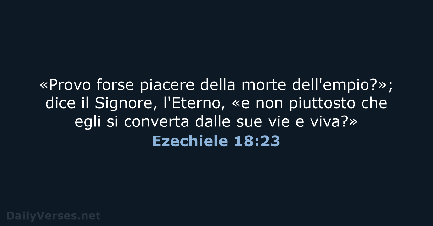 Ezechiele 18:23 - LND