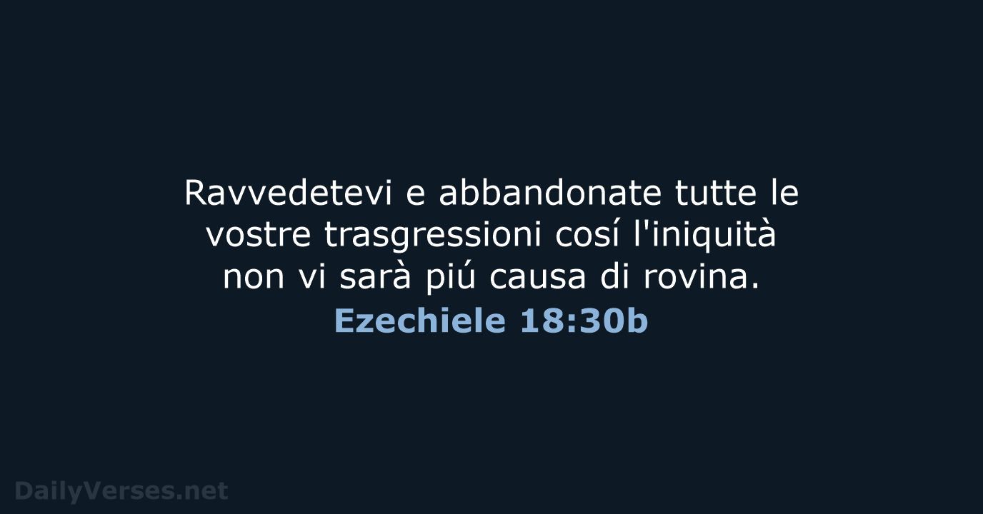 Ezechiele 18:30b - LND