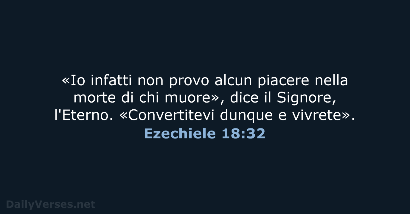 Ezechiele 18:32 - LND