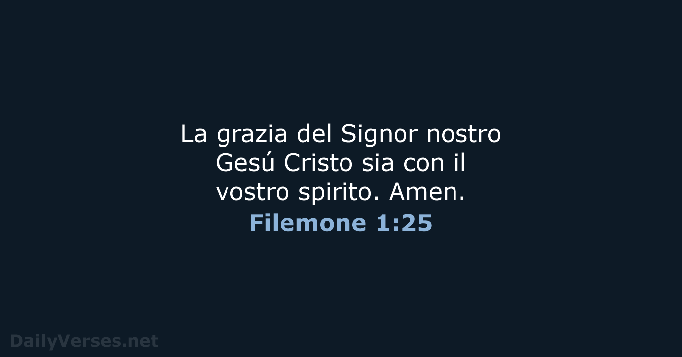 Filemone 1:25 - LND