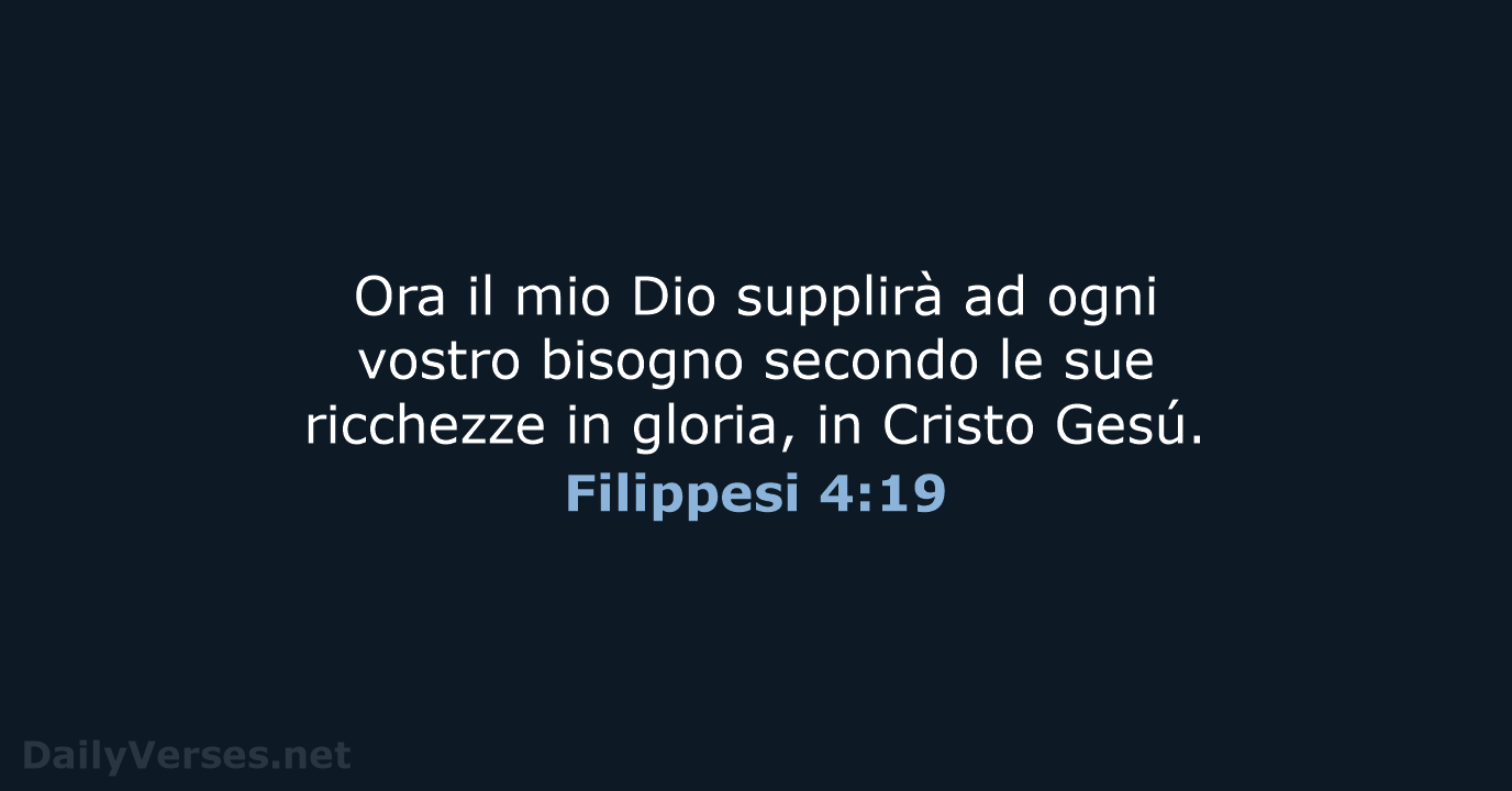 Filippesi 4:19 - LND