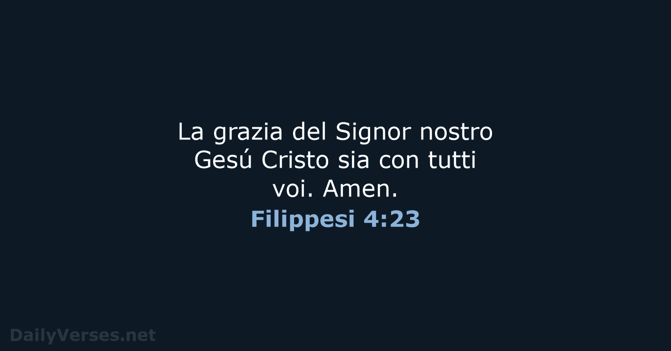 Filippesi 4:23 - LND
