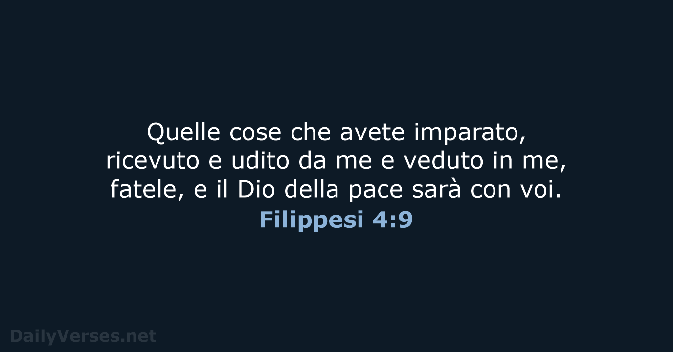 Filippesi 4:9 - LND
