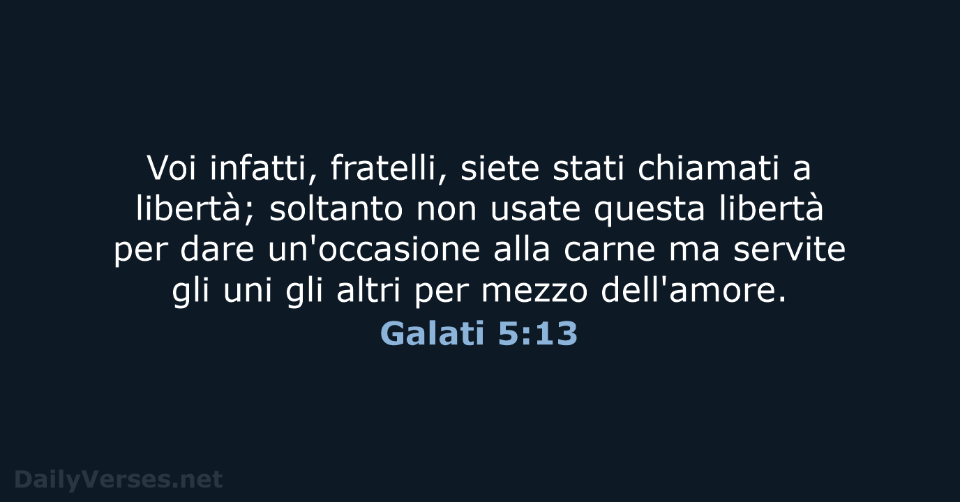 Galati 5:13 - LND