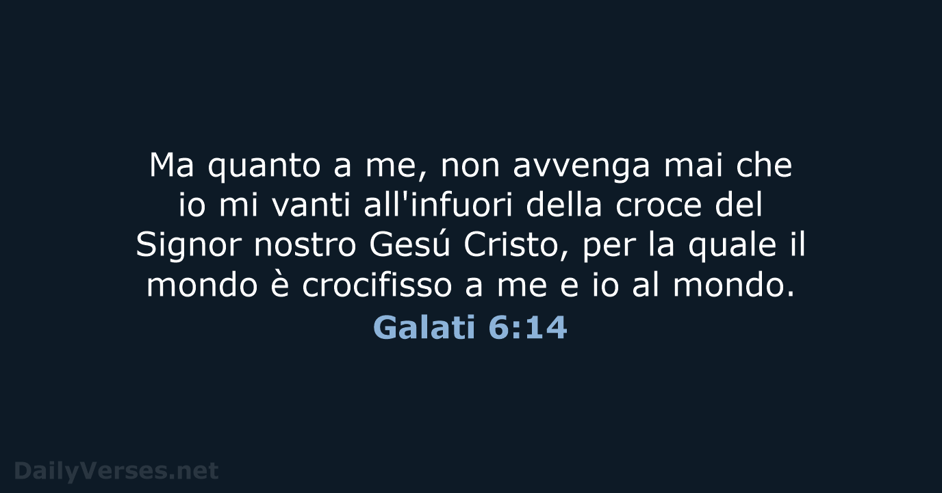 Galati 6:14 - LND