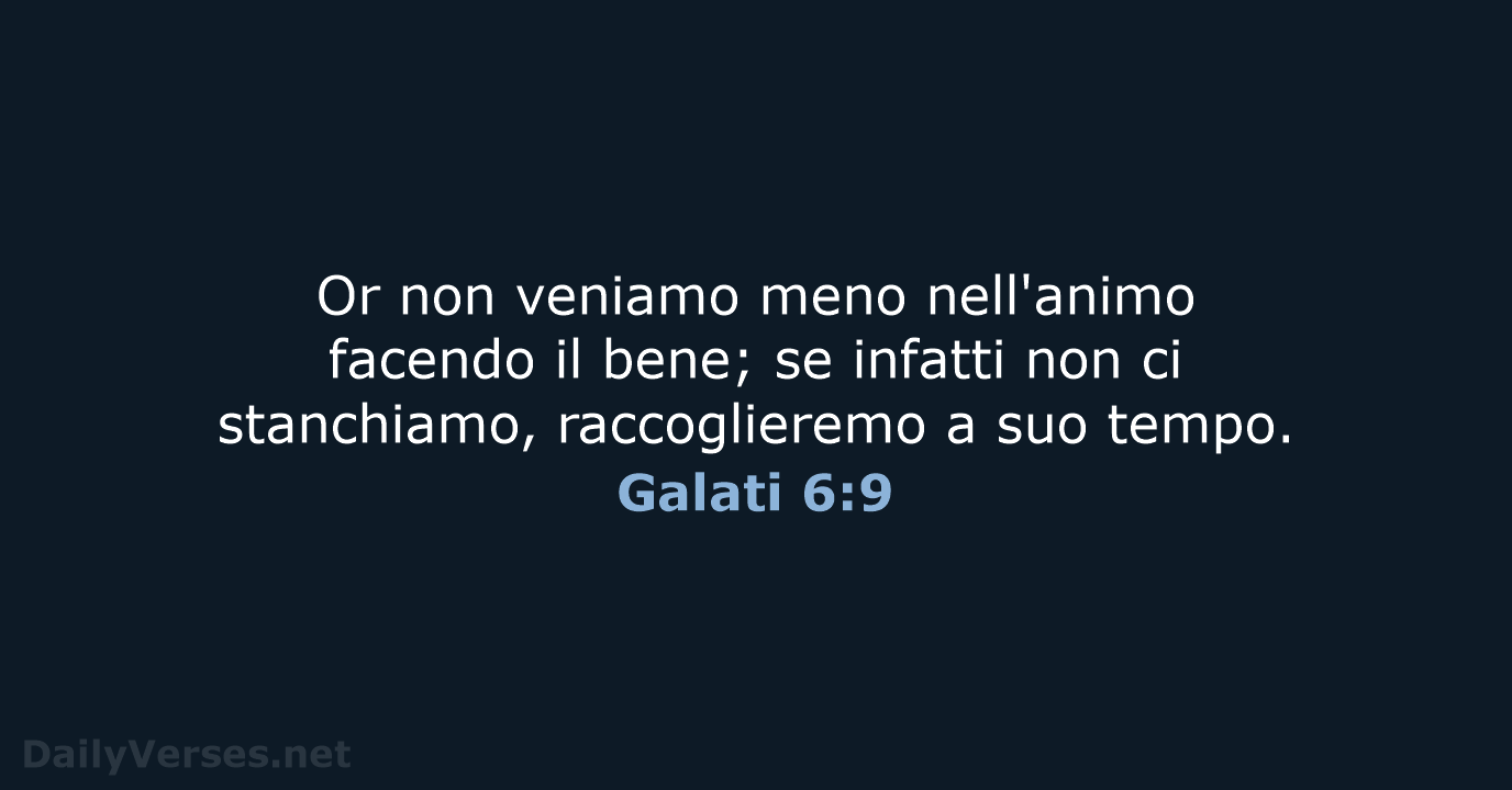 Galati 6:9 - LND