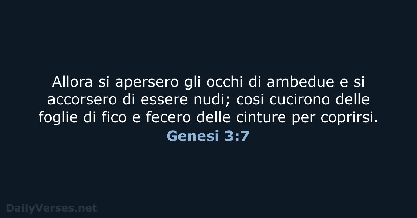Genesi 3:7 - LND