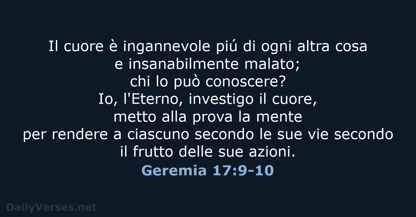 Geremia 17:9-10 - LND