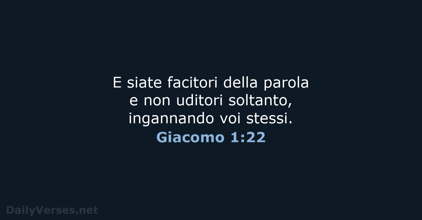 Giacomo 1:22 - LND