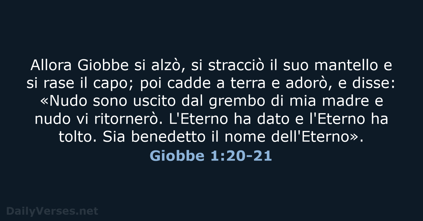 Giobbe 1:20-21 - LND