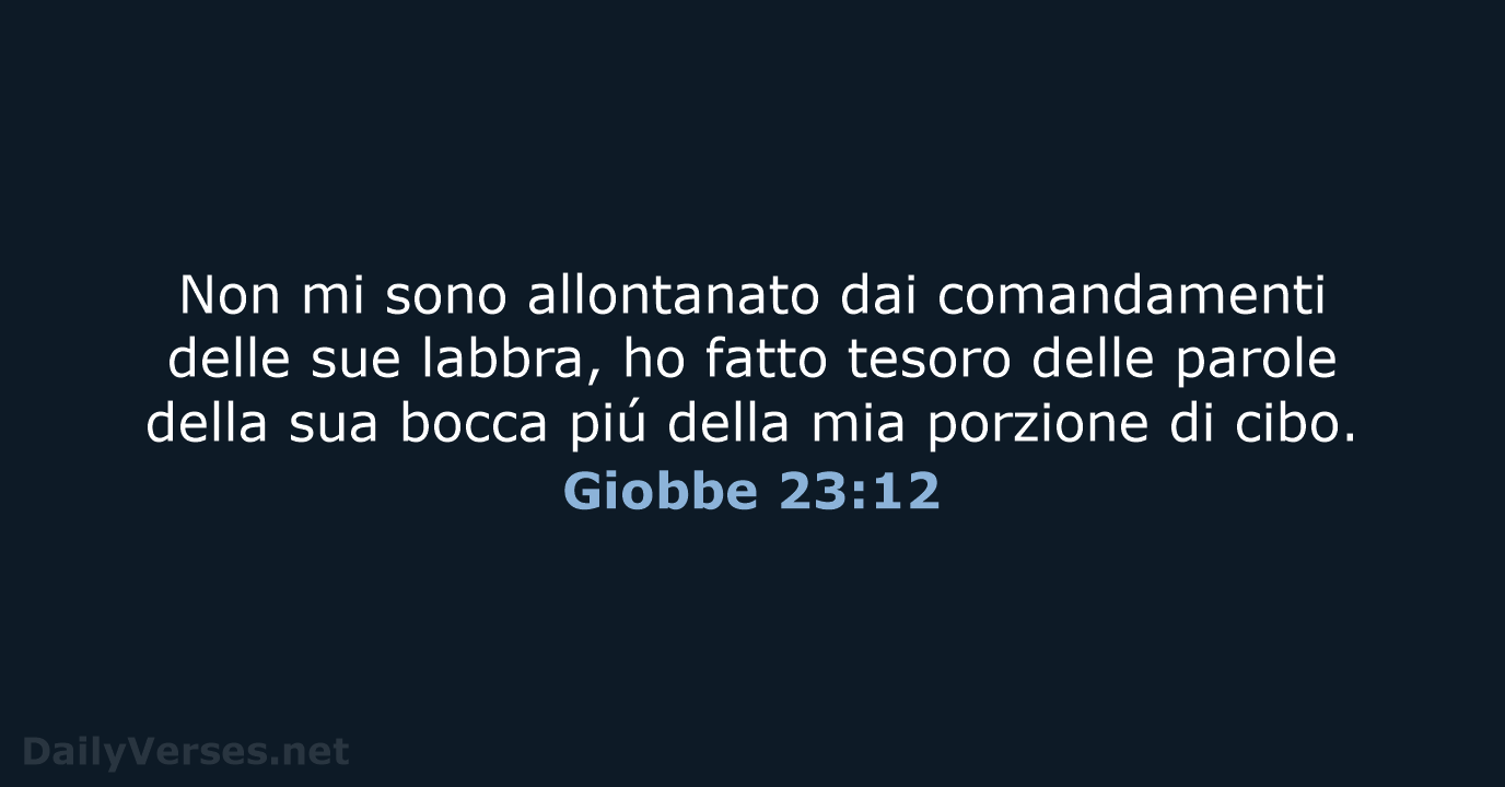 Giobbe 23:12 - LND
