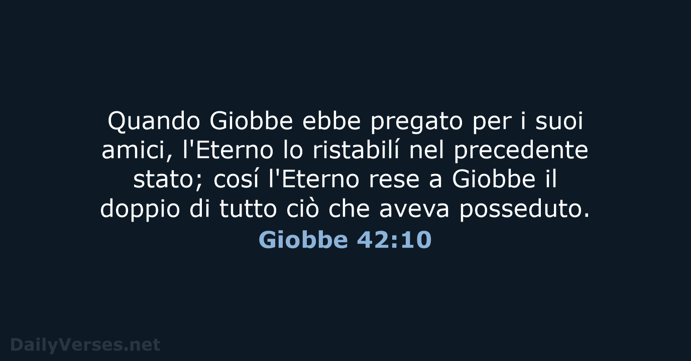 Giobbe 42:10 - LND