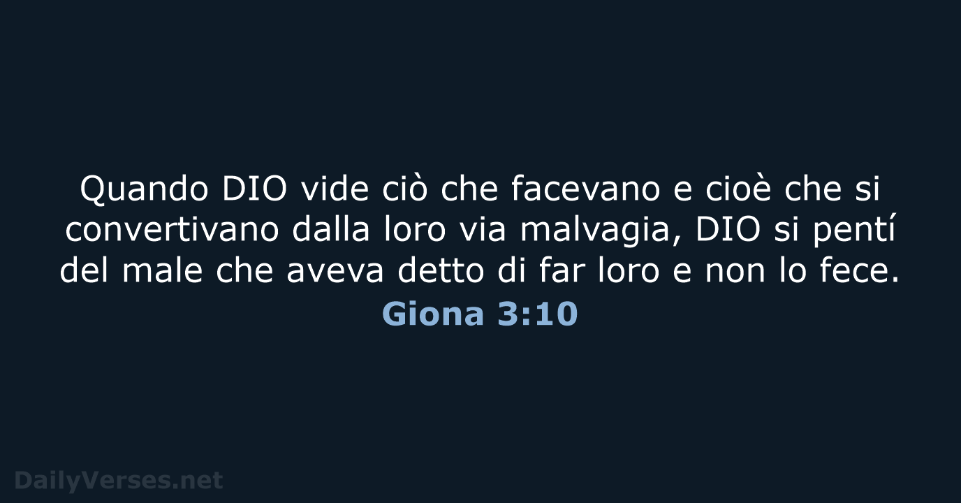 Giona 3:10 - LND