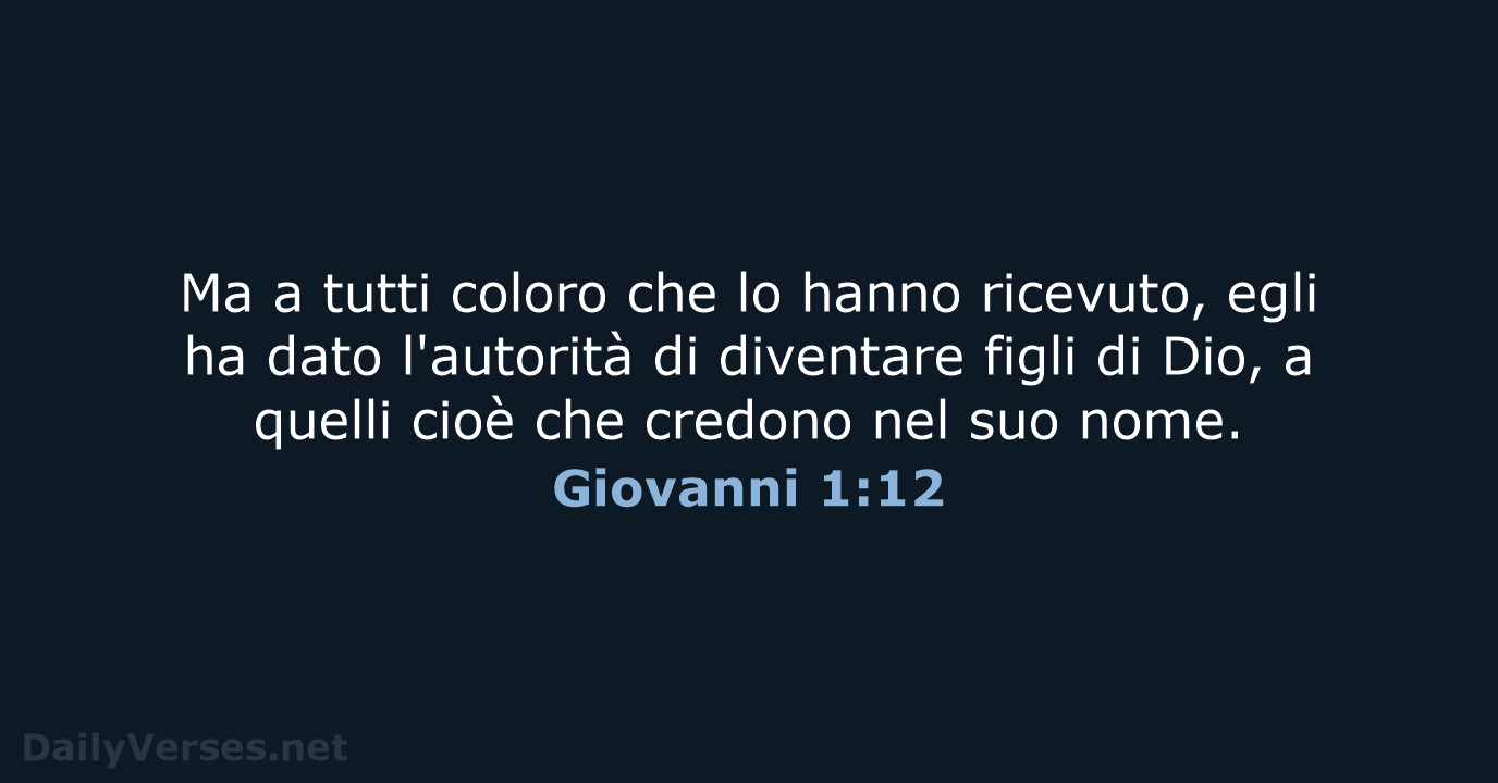 Giovanni 1:12 - LND