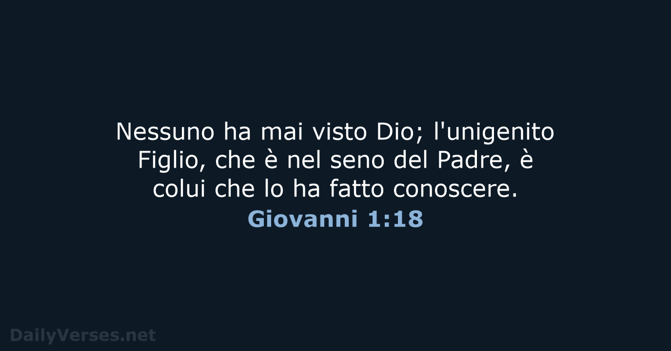 Giovanni 1:18 - LND