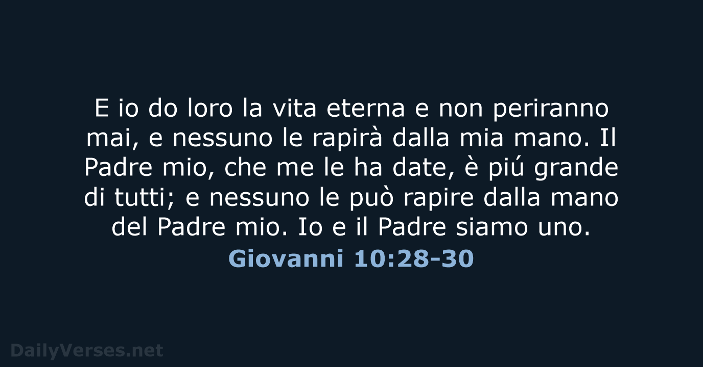 Giovanni 10:28-30 - LND