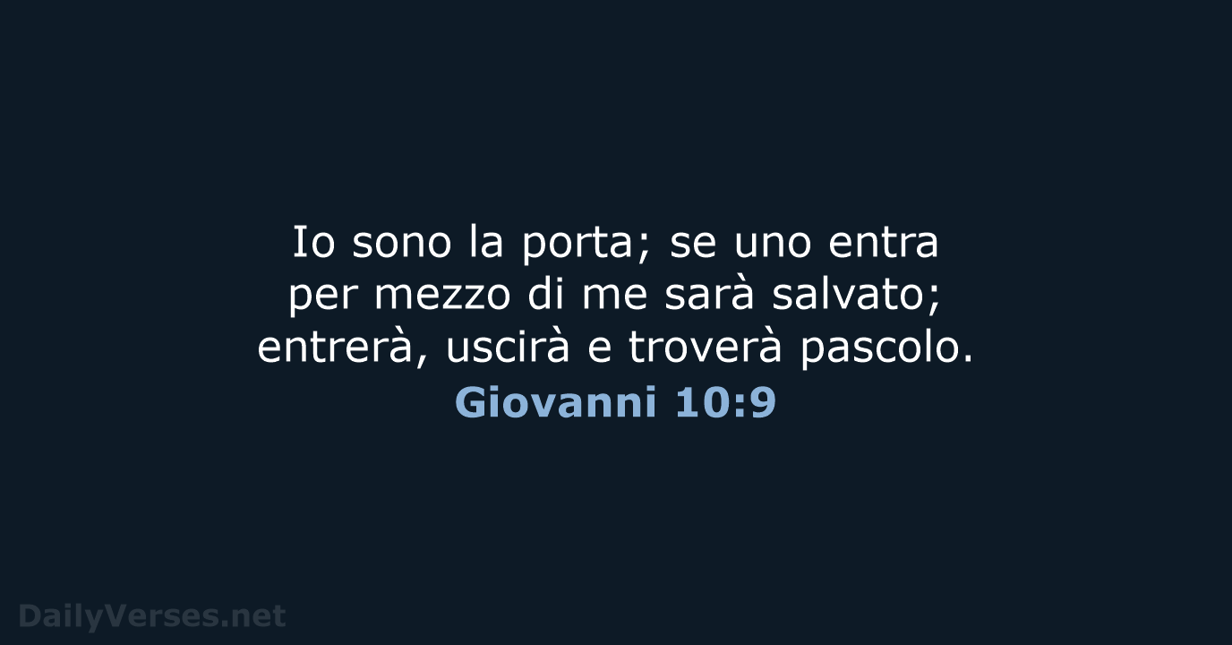 Giovanni 10:9 - LND