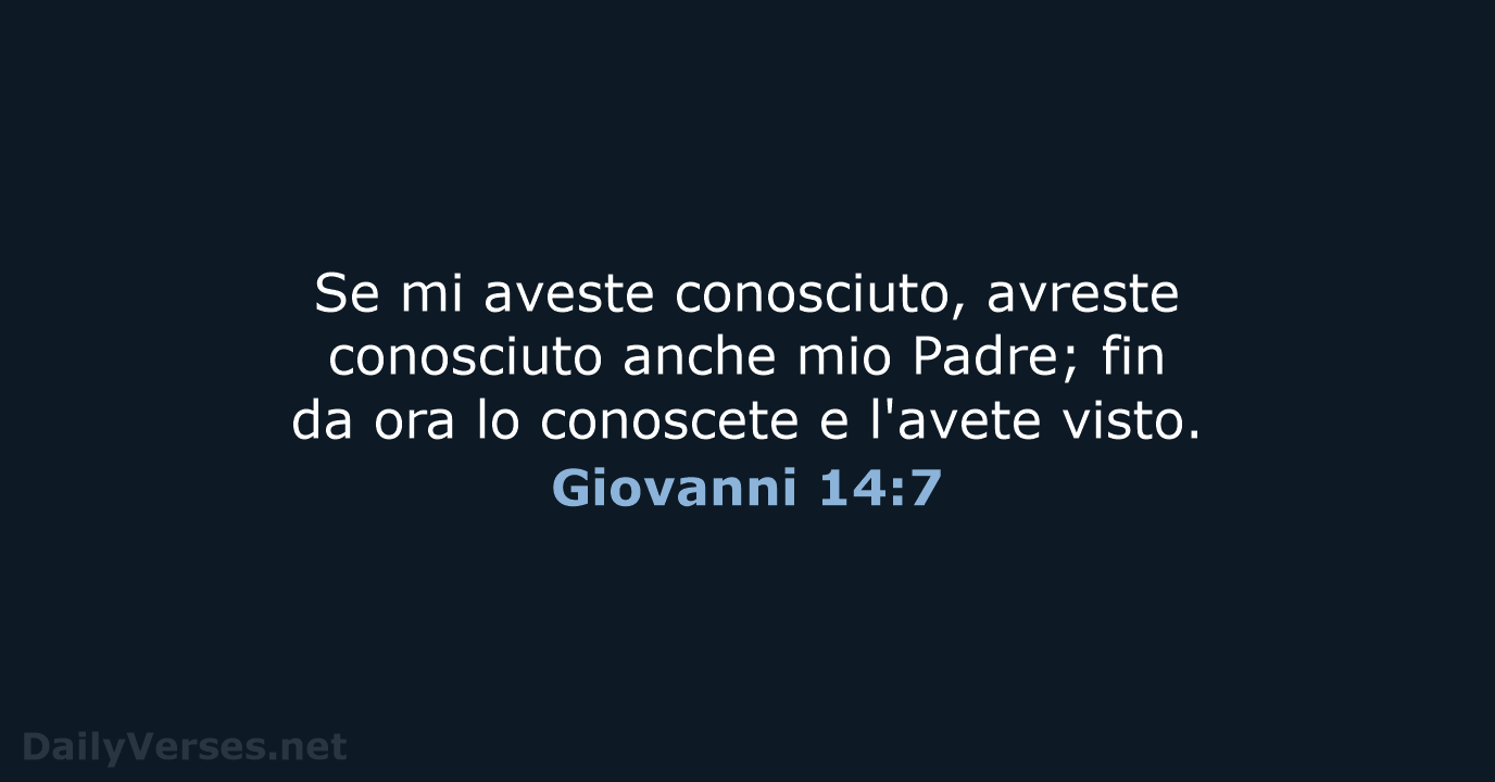 Giovanni 14:7 - LND