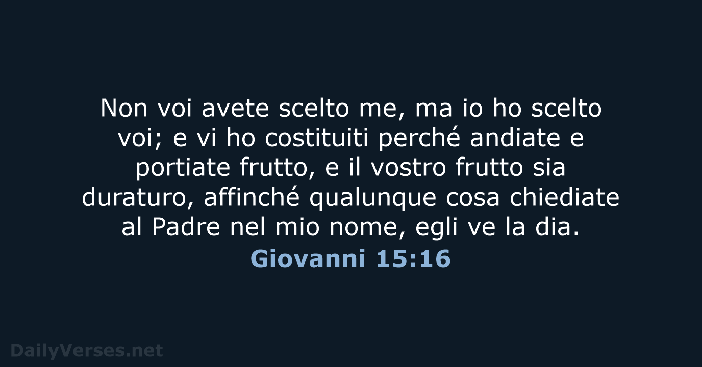 Giovanni 15:16 - LND