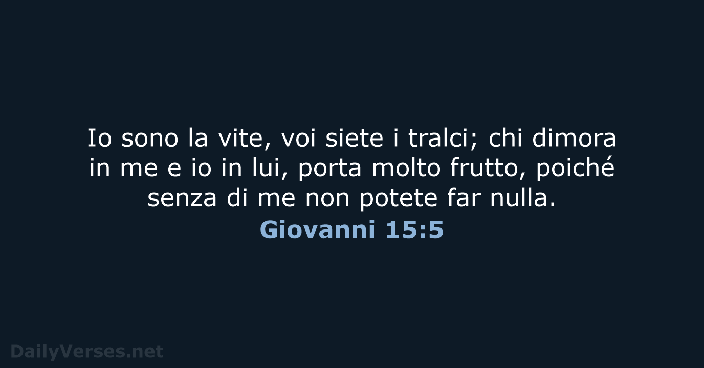 Giovanni 15:5 - LND