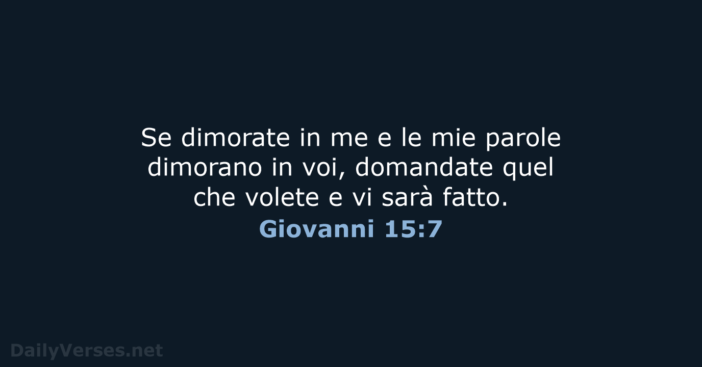 Giovanni 15:7 - LND