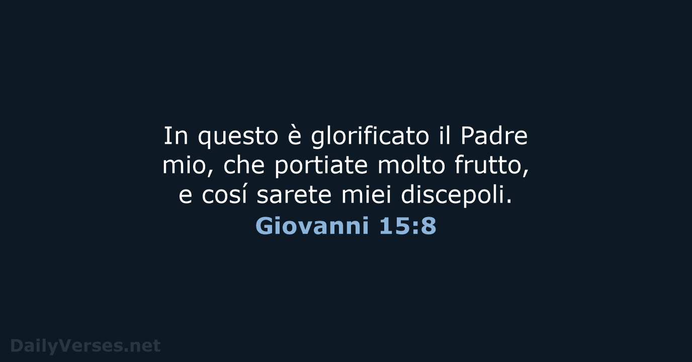 Giovanni 15:8 - LND