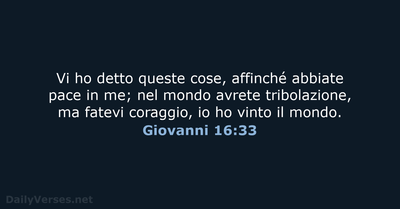 Giovanni 16:33 - LND