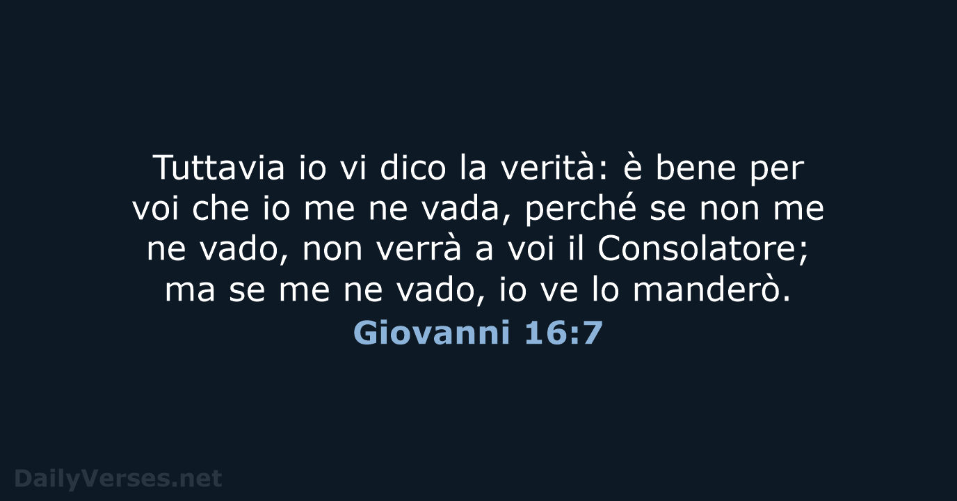 Giovanni 16:7 - LND