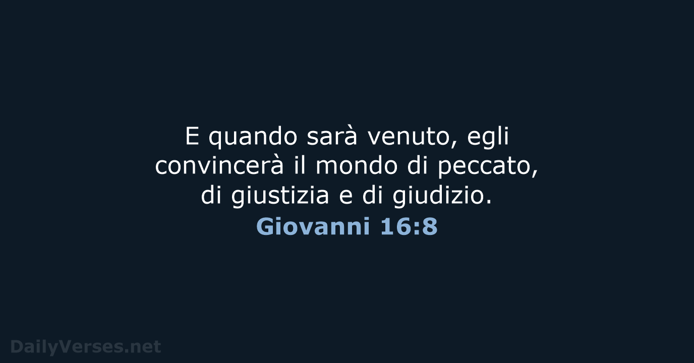 Giovanni 16:8 - LND