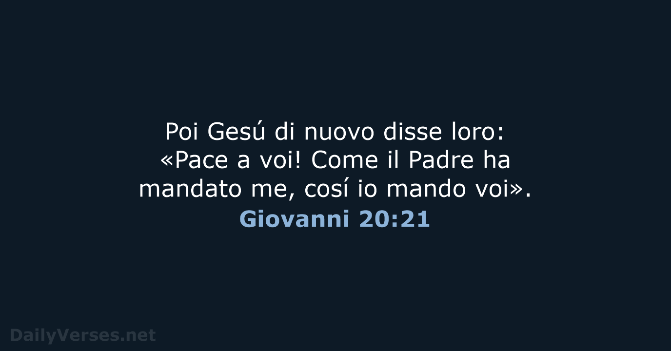Giovanni 20:21 - LND