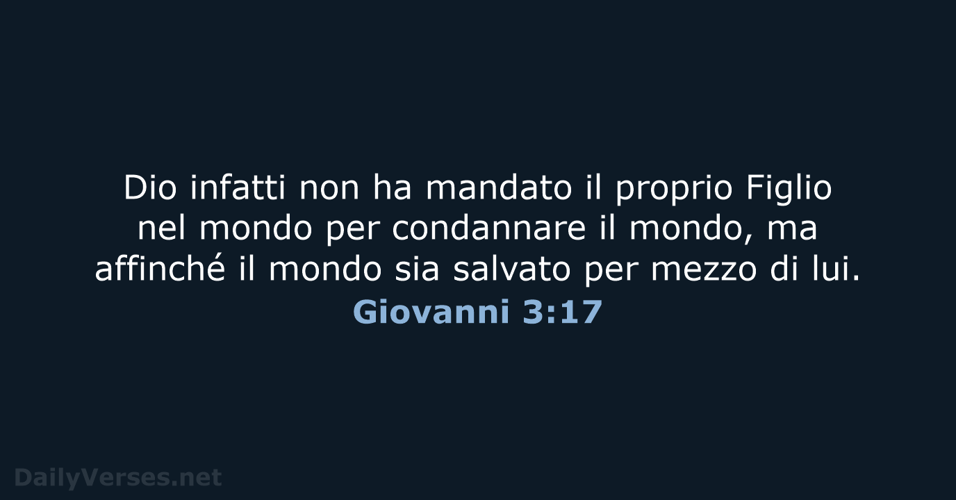 Giovanni 3:17 - LND